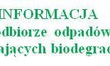 Ilustracja do artykułu: INFORMACJA DLA MIESZKAŃCÓW odbiór odpadów ulegających BIODEGRADACJI 