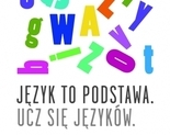 Ilustracja do artykułu: Zespół Szkół im. Janusza Korczka w Szydłowie wspiera ogólnopolską kampanię   „Język to podstawa. Ucz się języków'
