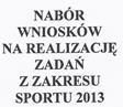 Ilustracja do artykułu: Nabór wniosków na realizację zadań z zakresu sportu na terenie gminy Szydłowo w 2013 roku 