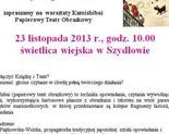 Ilustracja do artykułu: Warsztaty Kamishibai - Papierowy Teatr Obrazkowy - świetlica wiejska w Szydłowie